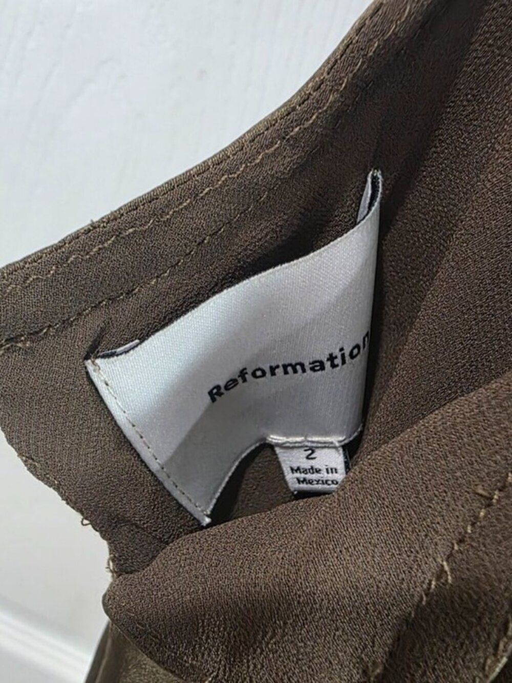 NWT Reformation Anaiis Silk Dress - Picture 6 of 9